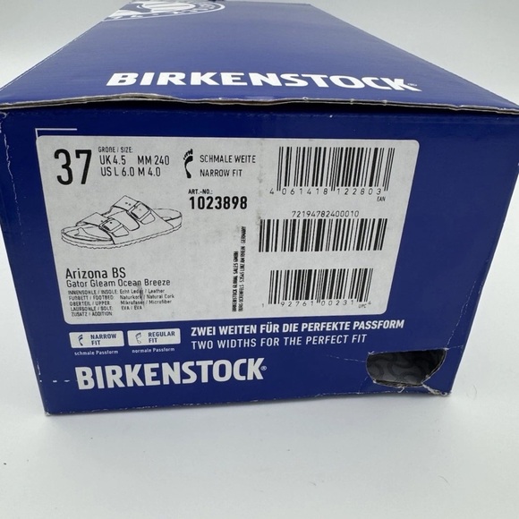 New Birkenstock Arizona Women’s Gator Gleam Two Strap Comfort Sandal Size 37 6 - Picture 6 of 8